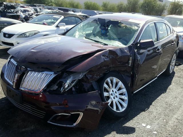 1LNHL9DR4BG609458 - 2011 LINCOLN MKS BURGUNDY photo 2