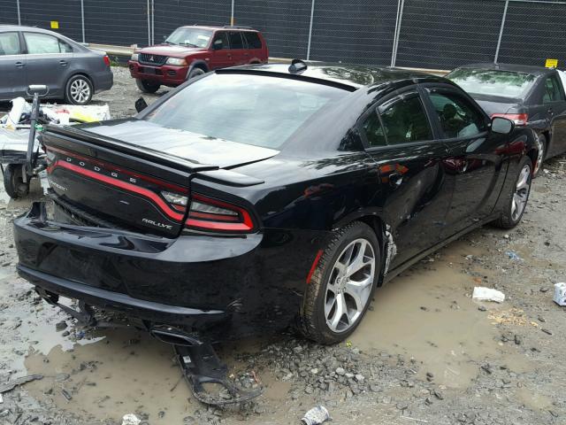 2C3CDXHG8GH327803 - 2016 DODGE CHARGER SX BLACK photo 4