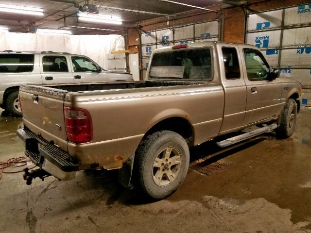 1FTZR15EX4PB39377 - 2004 FORD RANGER SUP GOLD photo 4