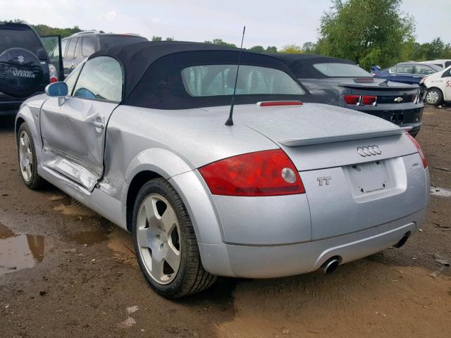 TRUUT28N111041937 - 2001 AUDI TT QUATTRO SILVER photo 3