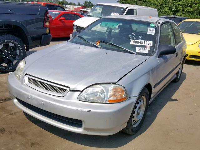 2HGEJ6324WH100840 - 1998 HONDA CIVIC CX SILVER photo 2