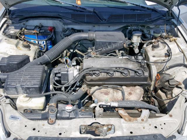 2HGEJ6324WH100840 - 1998 HONDA CIVIC CX SILVER photo 7