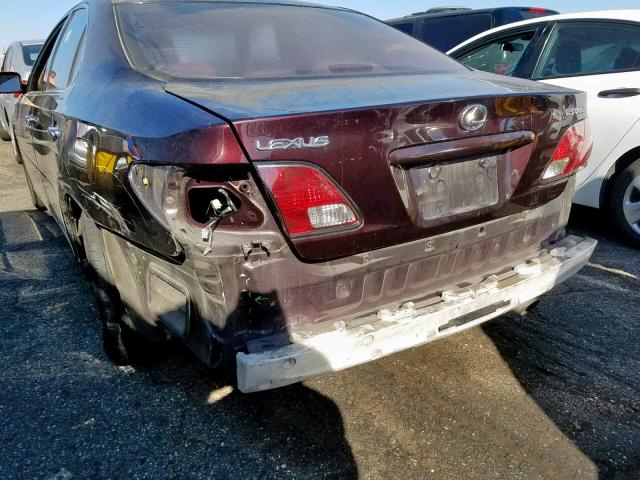 JTHBA30G145008832 - 2004 LEXUS ES 330 MAROON photo 9