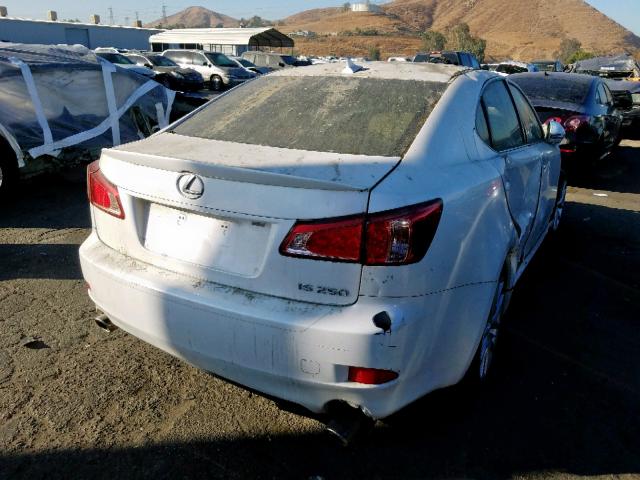 JTHBF5C23C5179089 - 2012 LEXUS IS 250 WHITE photo 4