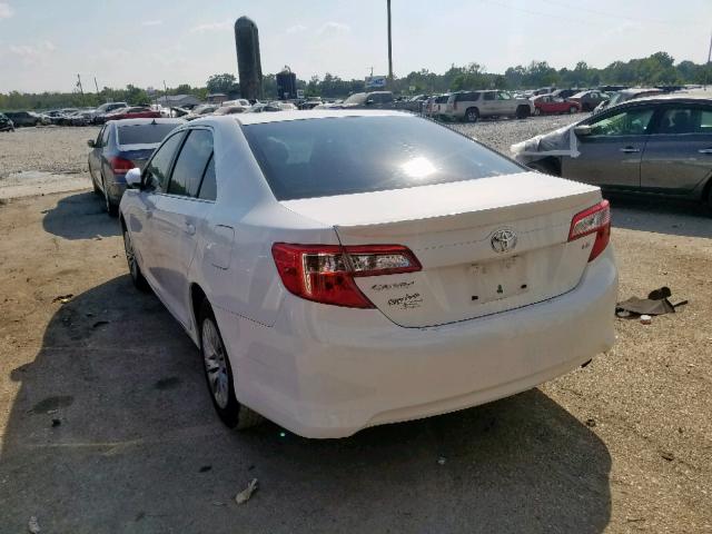 4T4BF1FK0CR206066 - 2012 TOYOTA CAMRY BASE WHITE photo 3