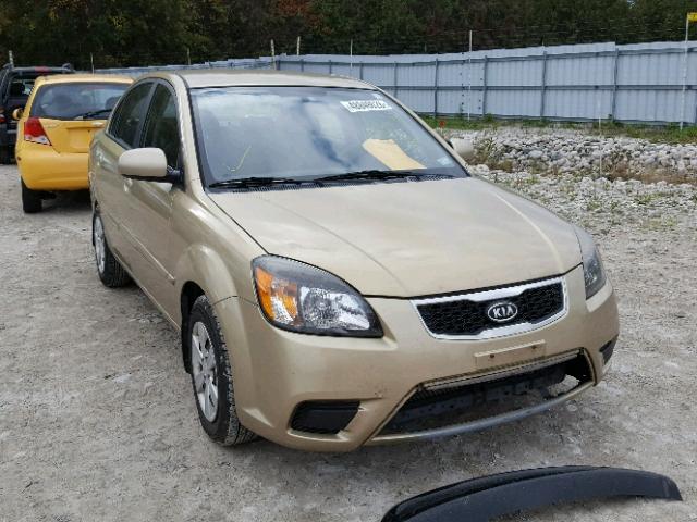 KNADH4B34A6684491 - 2010 KIA RIO LX GOLD photo 1