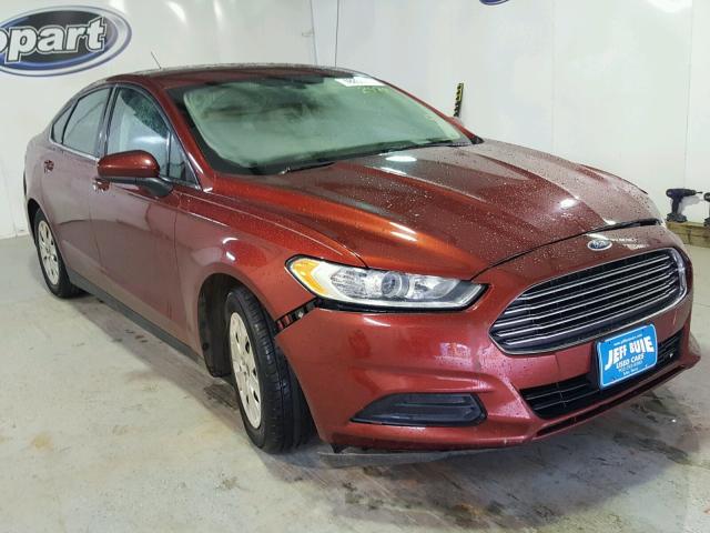 3FA6P0G76ER102974 - 2014 FORD FUSION S BURGUNDY photo 1