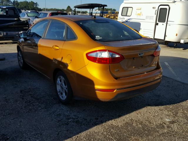 3FADP4BJ8GM148436 - 2016 FORD FIESTA SE ORANGE photo 3