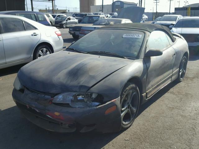 4A3AX35G7TE410855 - 1996 MITSUBISHI ECLIPSE SP BLACK photo 2