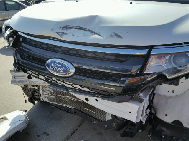 2FMDK4AK9EBA07369 - 2014 FORD EDGE SPORT WHITE photo 9