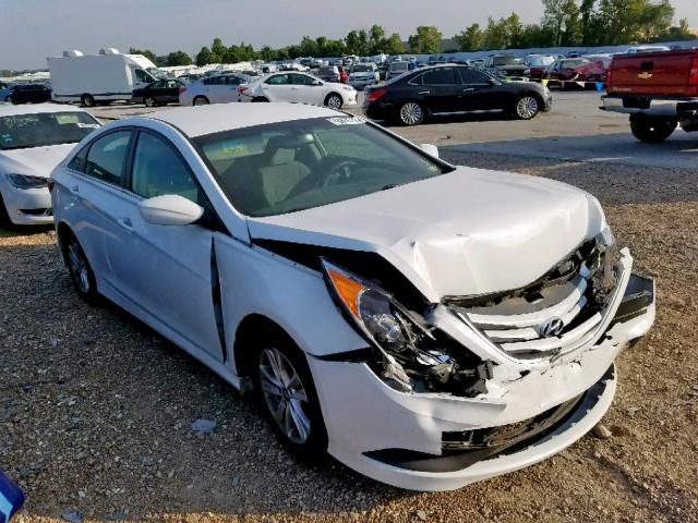 5NPEB4AC7EH865610 - 2014 HYUNDAI SONATA GLS WHITE photo 1