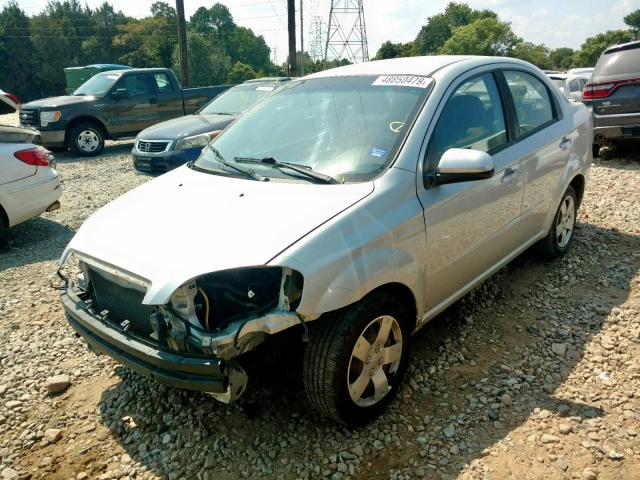 KL1TD5DE1BB151478 - 2011 CHEVROLET AVEO LS SILVER photo 2