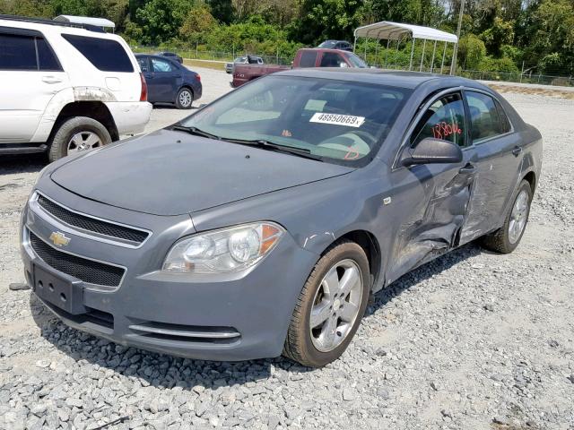 1G1ZG57BX84278974 - 2008 CHEVROLET MALIBU LS GRAY photo 2