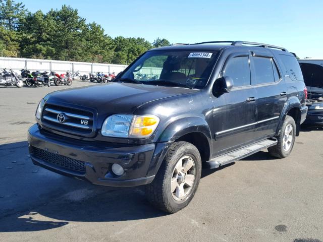 5TDBT48A11S014959 - 2001 TOYOTA SEQUOIA LI BLACK photo 2