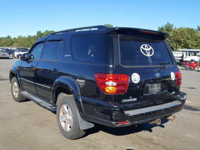 5TDBT48A11S014959 - 2001 TOYOTA SEQUOIA LI BLACK photo 3