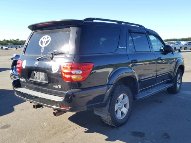 5TDBT48A11S014959 - 2001 TOYOTA SEQUOIA LI BLACK photo 4