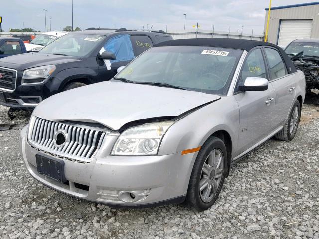 1MEHM43W48G617806 - 2008 MERCURY SABLE PREM SILVER photo 2