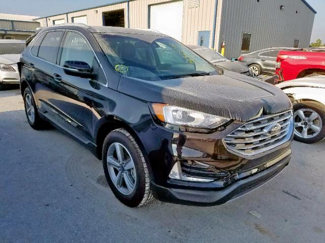 2FMPK3J94KBB11820 - 2019 FORD EDGE SEL BLACK photo 1