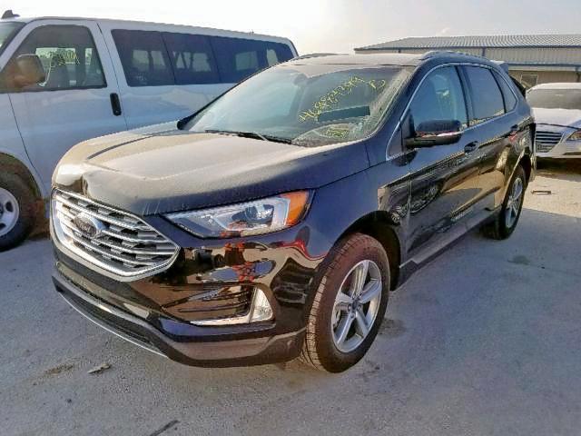 2FMPK3J94KBB11820 - 2019 FORD EDGE SEL BLACK photo 2