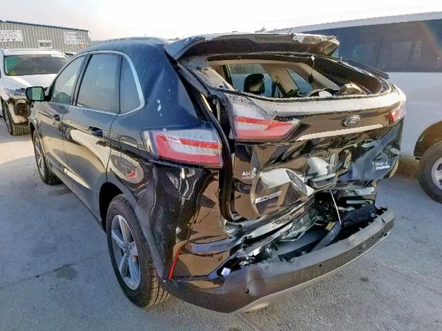 2FMPK3J94KBB11820 - 2019 FORD EDGE SEL BLACK photo 3