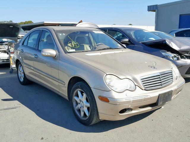 WDBRF61J81F013981 - 2001 MERCEDES-BENZ C 240 BEIGE photo 1