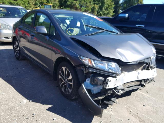 2HGFB2F97DH539272 - 2013 HONDA CIVIC EXL GRAY photo 1