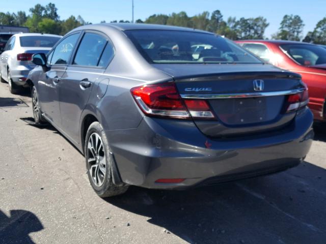 2HGFB2F97DH539272 - 2013 HONDA CIVIC EXL GRAY photo 3