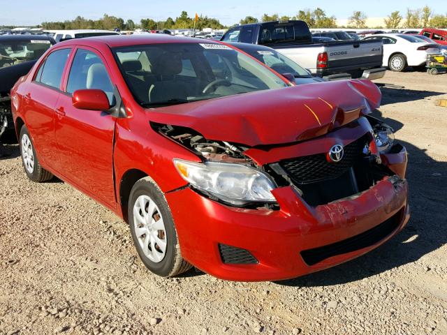 1NXBU40E49Z084955 - 2009 TOYOTA COROLLA BA RED photo 1