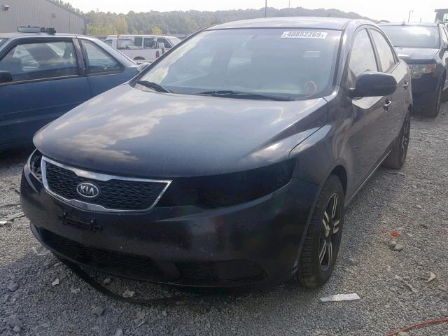 KNAFU4A28C5500143 - 2012 KIA FORTE EX BLACK photo 2