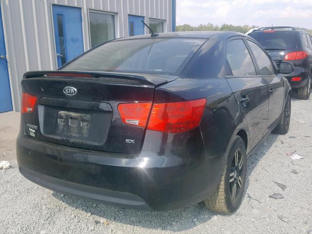 KNAFU4A28C5500143 - 2012 KIA FORTE EX BLACK photo 4