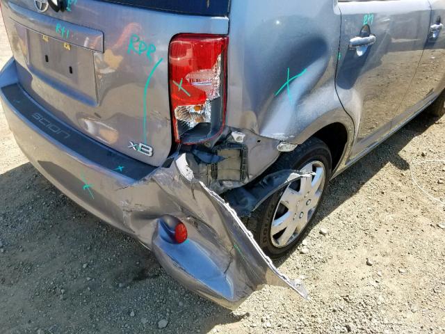JTLZE4FE7CJ011695 - 2012 TOYOTA SCION XB 灰色 照片 9