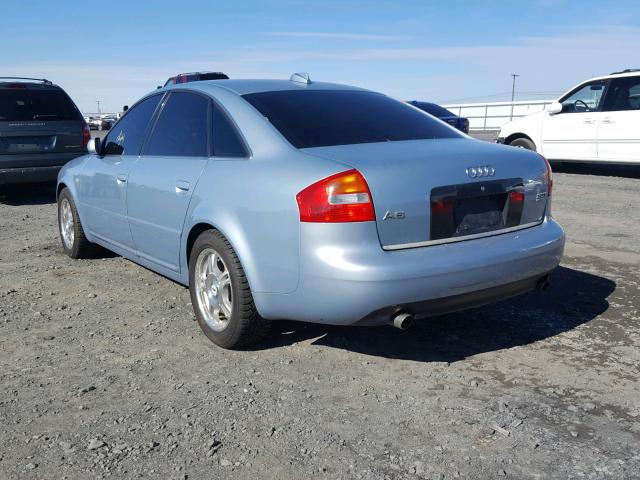 WAULD64B04N022604 - 2004 AUDI A6 2.7T QU BLUE photo 3