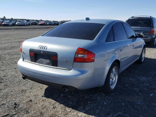 WAULD64B04N022604 - 2004 AUDI A6 2.7T QU BLUE photo 4