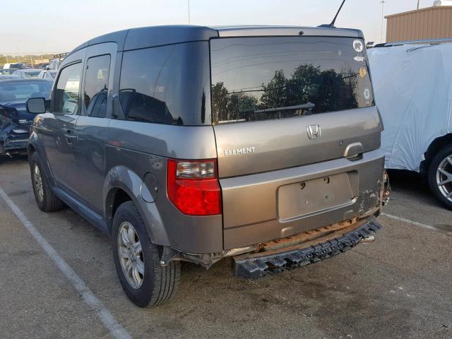 5J6YH28727L003977 - 2007 HONDA ELEMENT EX GRAY photo 3