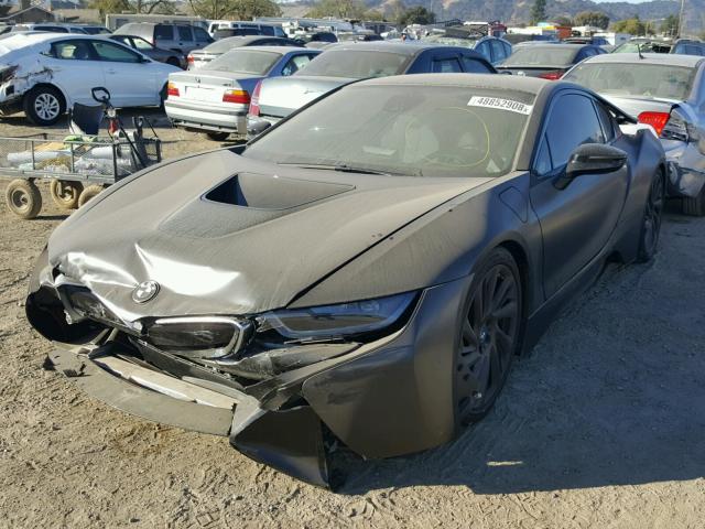 WBY2Z2C58FV392494 - 2015 BMW I8 BLACK photo 2