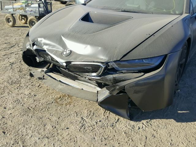 WBY2Z2C58FV392494 - 2015 BMW I8 BLACK photo 9