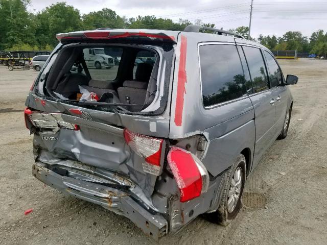 5FNRL3H40AB081771 - 2010 HONDA ODYSSEY EX SILVER photo 4