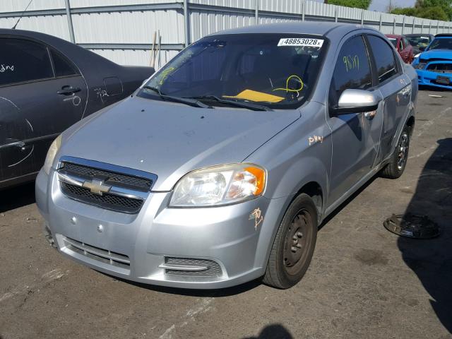 KL1TD5DE9BB193414 - 2011 CHEVROLET AVEO LS SILVER photo 2