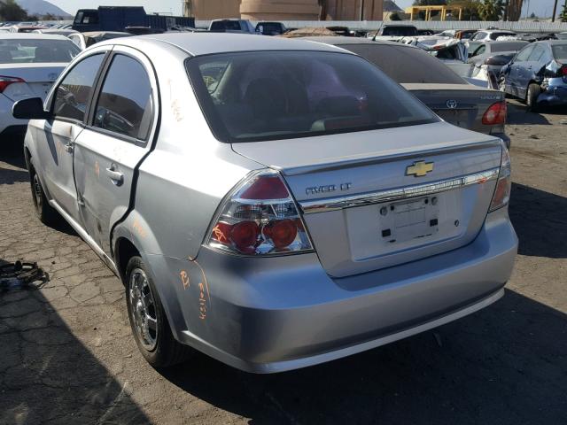 KL1TD5DE9BB193414 - 2011 CHEVROLET AVEO LS SILVER photo 3