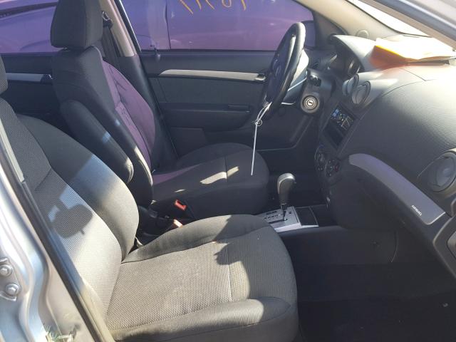 KL1TD5DE9BB193414 - 2011 CHEVROLET AVEO LS SILVER photo 5