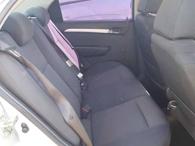 KL1TD5DE9BB193414 - 2011 CHEVROLET AVEO LS SILVER photo 6