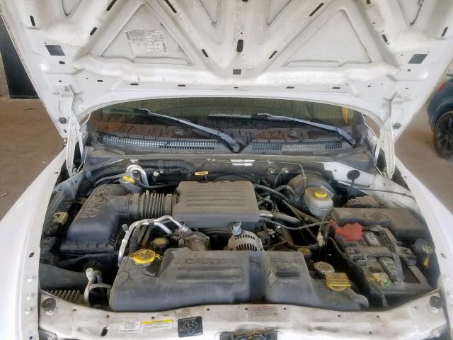 1B7HL48N32S555534 - 2002 DODGE DAKOTA QUA WHITE photo 7