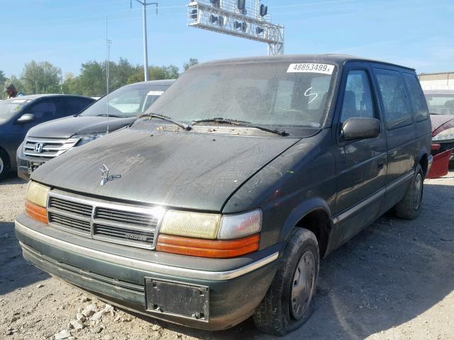 2B4GH2532PR386455 - 1993 DODGE CARAVAN GREEN photo 2