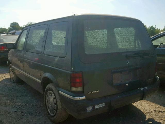 2B4GH2532PR386455 - 1993 DODGE CARAVAN GREEN photo 3