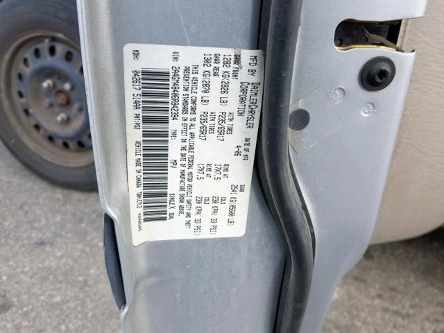 2A4GM48406R842394 - 2006 CHRYSLER PACIFICA SILVER photo 10