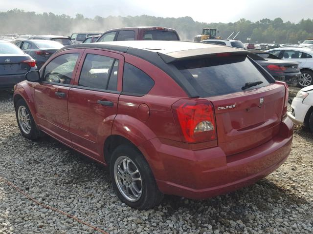 1B3HB28B97D566936 - 2007 DODGE CALIBER RED photo 3