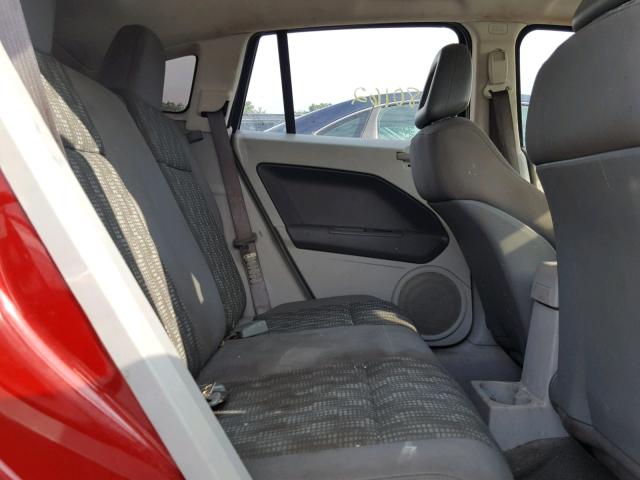 1B3HB28B97D566936 - 2007 DODGE CALIBER RED photo 6