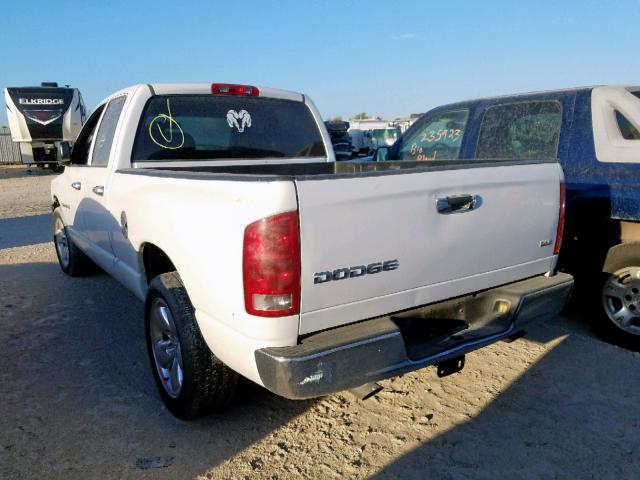 1D7HA18N04J287013 - 2004 DODGE RAM 1500 S WHITE photo 3