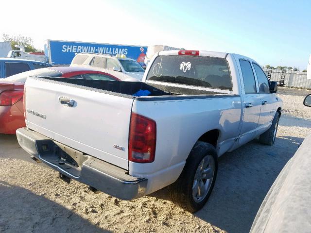 1D7HA18N04J287013 - 2004 DODGE RAM 1500 S WHITE photo 4