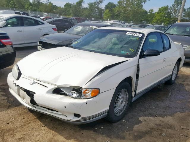 2G1WW12E329216823 - 2002 CHEVROLET MONTE CARL თეთრი ფოტო 2